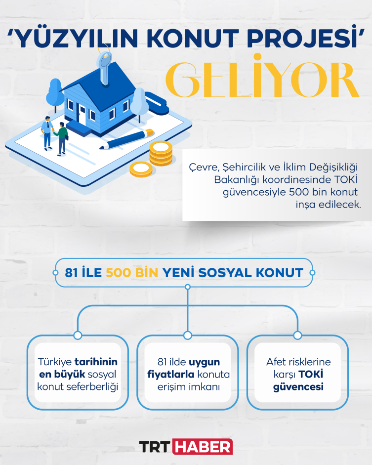 Cumhurbaşkanı Erdoğan'dan 500 bin sosyal konut müjdesi